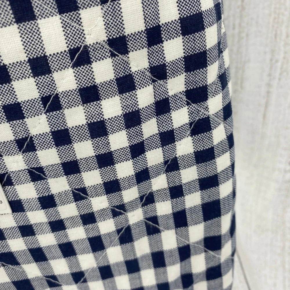 Tommy Hilfiger Quilt Set Full Queen Blue Modern Check Gingham Preppy Reversible